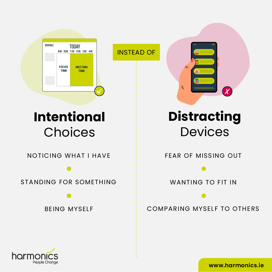 Intentional choices instead of Distracting Devices